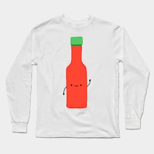 Cute Hot Sauce Bottle Long Sleeve T-Shirt